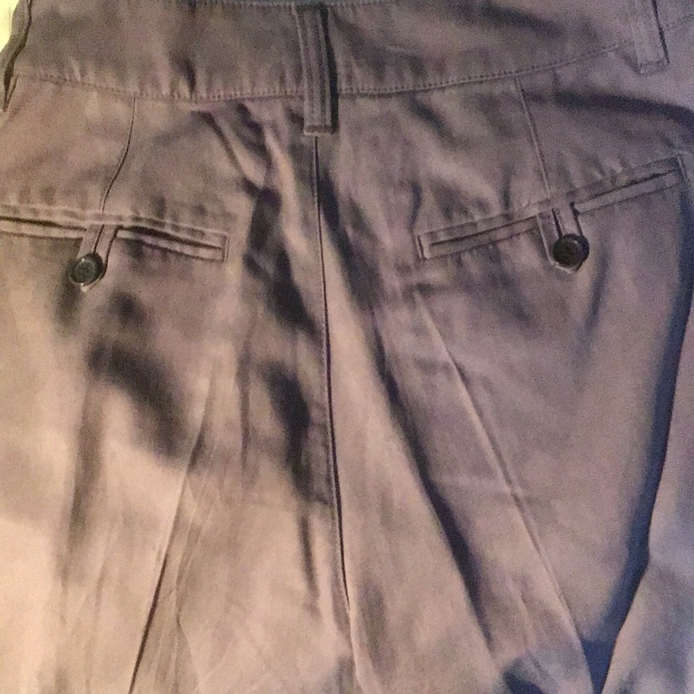 Madewell Harlow Front Pleated Wide Leg Pants, Smokey Grape, Size 00 - Picture 4 of 10